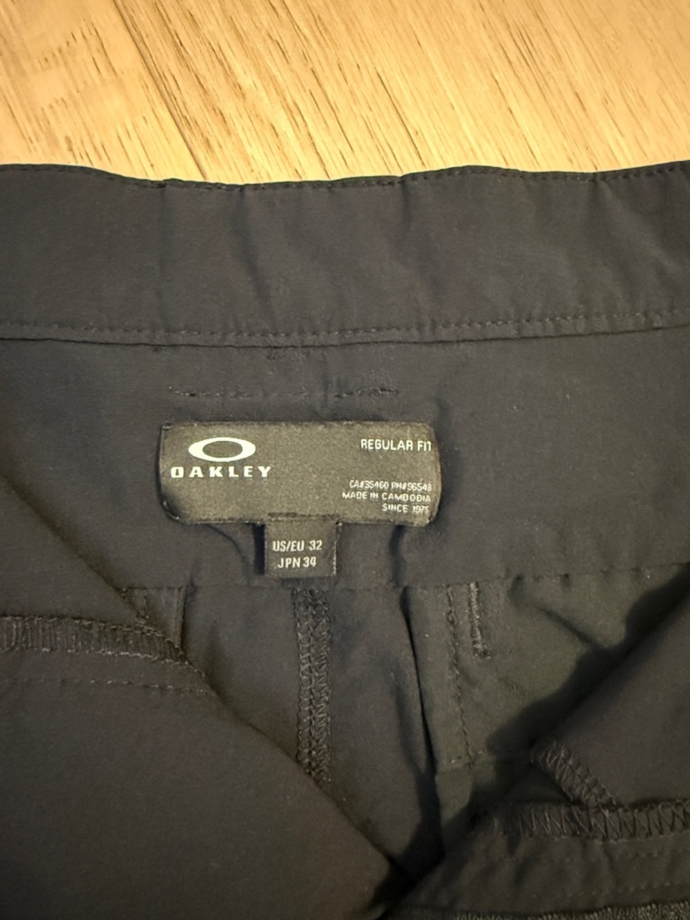 Oakley Men's Black Flat-Front Performance Shorts